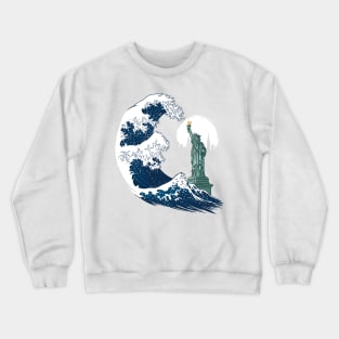 Tsunami in New York Crewneck Sweatshirt